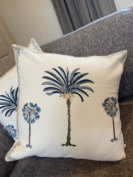 Decorative Palm Cotton Cushion Cover