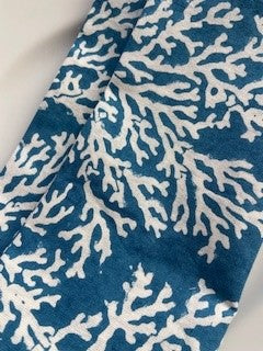 Hand Block Printed Cotton Napkin Coral Limoges